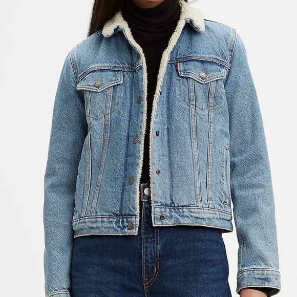 Levi’s Original Sherpa Trucker Jean Jacket - Picture 6 of 8